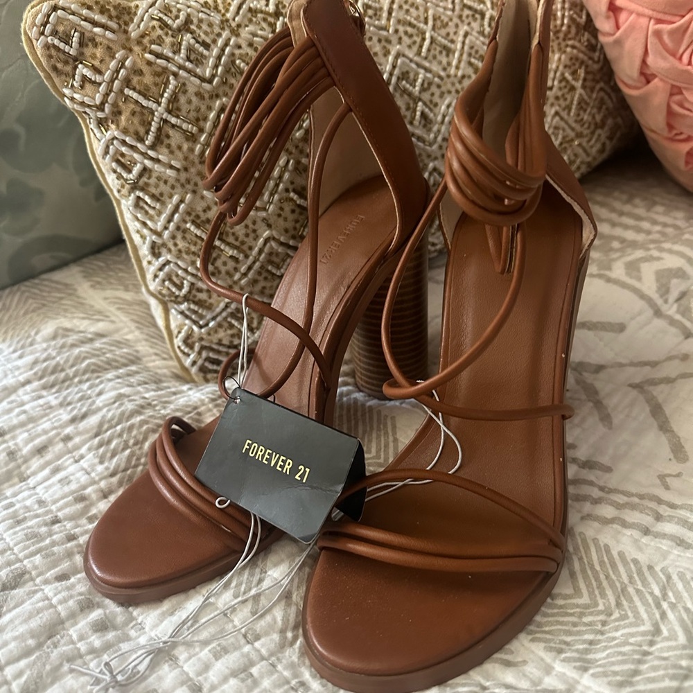 Strappy wedges